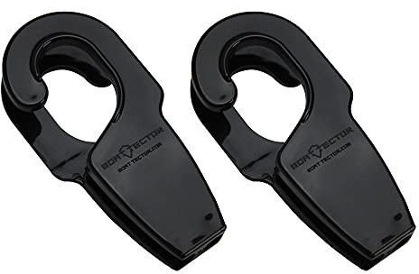 Extreme Max 3005.5014 BoatTector Boat Rail Fender Hangers, Value 2-Pack - 1.25, Black