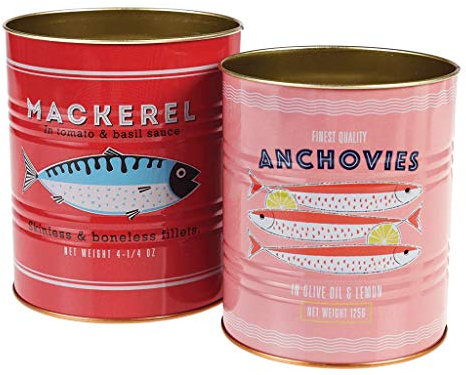 Rex London Medium Fish storage tins (set of 2)