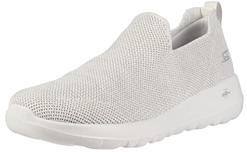 Skechers Go Walk MAX Modulating, Zapatillas para Caminar Hombre, Crema Claro, 45 EU