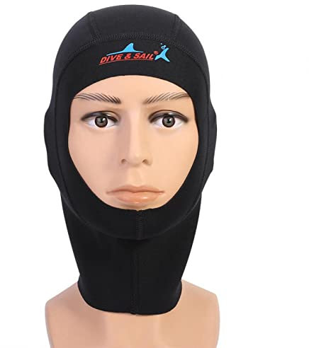 SPYMINNPOO Cappuccio per Muta 1/3MM Cappuccio per Muta Termica in Neoprene Cappello da Sub da Surf per Uomo Donna(XL-3mm) Sport Acquatici Tuffarsi