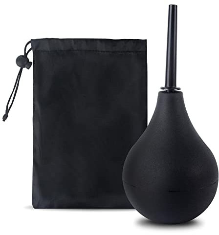 AWAVM 160 ml Klistierbirnen-Dusche für Männer und Frauen, wiederverwendbare Reinigungs-Silikon-Düse, sichere bequeme Gummi-Wasch-Reinigungs-Dusch-Set