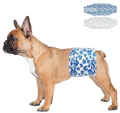 Dono Dog Diapers Male, Disposable Male Dog Wraps 40ct with Wetness Indicator, Leak-Proof Dog Belly Wraps, Rapid-Dry Gel Technology Doggie Puppy Diapers for Excitable Urination Incontinence, Small