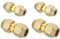 PATIKIL Ensemble de Raccord de Joint D'Extension de Tuyau, 4 Pièces de Raccord de Tuyau en Cuivre AC Sans Soudure avec Écrous à Bride pour Tuyau en Cuivre de Diamètre 1/4 et 1/2