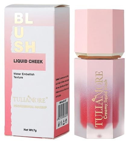Walopola flytande rouge för kinder, kinder-gel-grädde flytande rouge, gel cream blush, vattentät super dewy flytande rouge pinne, rougepenna för kinder och ögon, torkbeständig långvarig kräm