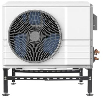 Condenser bracketHeavy Split Ground Stand Air Conditioner Bracket for 9000-36000 BTU, Outdoor Adjustable Condenser Bracket for Ductless Air Conditioning Heat Pumps, Maximum Load