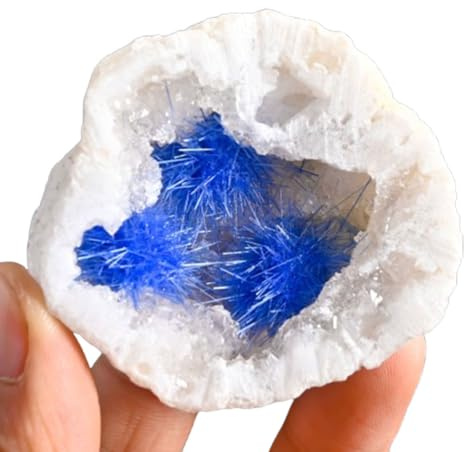 VWWJCCRO Crystal Blue Hair Ball Cave Moroccan Desktop Ornaments