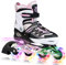2PM SPORTS Cytia Taille réglable en Ligne de Patins en Roues en PU 82A, Rollers en Ligne pour pour Enfants, Femmes et Hommes