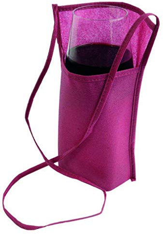 10 (dieci) pezzi Porta bicchiere bicchieri da degustazione da collo in TNT 80 gr 18 x 22 x 10 cm 6 colori (bordeaux)