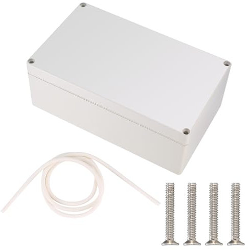 Caja de Conexiones Estanca IP56 Exterior Electrica, Caja de Conexiones de Plástico Conectores de Cable para Iluminación de Exteriores (Beige 20X12X7.5CM)