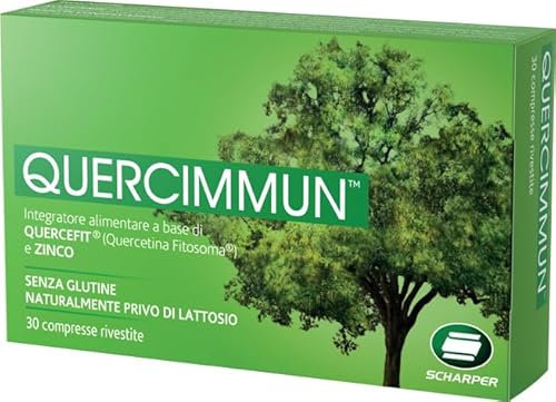 Quercimmun - integratore alimentare a base di Quercifit (Quercetina Fitosoma) e Zinco - 30cps rivestite