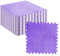 10 Stück 30 X 30 Cm/11,8 X 11,8 Zoll Plüsch-Puzzle-Schaumstoff-Bodenmatte, rutschfeste Puzzle-Bereichsteppich-Spielmatte für den Zimmerboden (Purple)