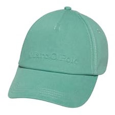 Marc O'Polo Herren Cap aus Bio-Baumwolle mit Logo, Grün (Eucalyptus), One Size