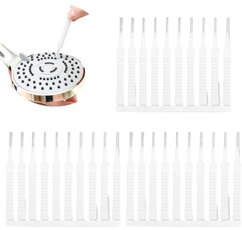 50 Pezzi Spazzola per la Pulizia dei Soffioni Doccia,mini spazzola pulizia dell'ugello della doccia Spazzola per la pulizia del foro del telefono cellulare