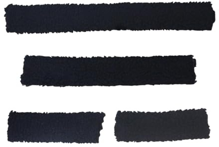 Amagogo 4-piece Set of Noseband Covers for Horse Halters, Horse Supplies, Soft Noseband Training Pads, Bridle Accessories, Black