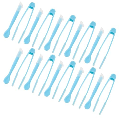 PENIKOKO Herramienta para Eliminar Lentes de Contacto Blandas, 20 Piezas en Azul, Accesorio Portátil para Cuidado y Limpieza de Lentes de Contacto, Adecuado para Uso Diario y