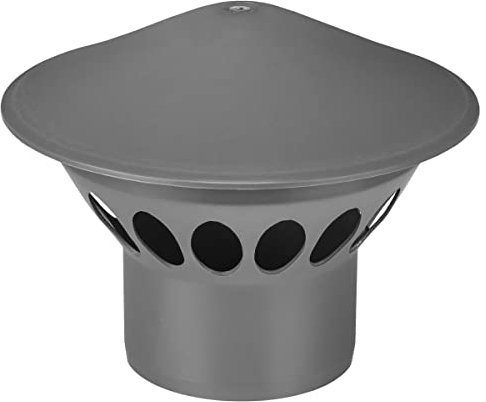 Hotte de ventilation Ø DN75 - Chapeau de brume - Aérateur de toit - Champignon de ventilation - Tuyau d'évacuation des eaux usées - Gris