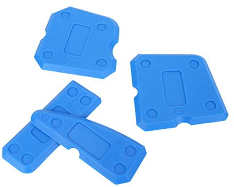 Kahdsvby Kit di attrezzi per calafataggio 4 pezzi Raschietto in silicone per sigillare il dispositivo di rimozione della malta blu
