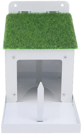 Sorandy NAVERATORE SCAPLRELL CON Porta di Pannocchia di Mais, Scatola da Alimentazione da Scoiattolo in Metallo Montato a Parete, Alimentatore di Arachidi di Pannocchia di Mais CON