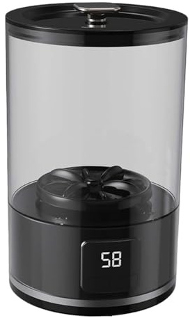 Muuookka Lavadora de Ropa Interior, Minilavadora Portátil para Sujetadores, Ropa Interior y, Lavadora Inalámbrica con Pantalla LED Negra.