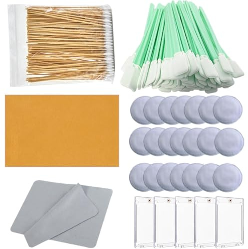 Akfldms Kit de Limpieza para Tarjetas Coleccionables de Piezas, Accesorios y Herramientas para Tarjetas Deportivas con 5 Portatarjetas Magnéticos para Coleccionistas.