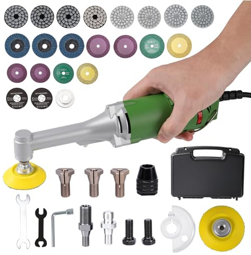 Smerigliatrice diritta professionale 450 W,Strumento di ripristino delle guarnizioni per piastrelle, strumento rotante elettrico a 6 velocità, 16000 giri/min,Pinza 3 mm, Levigatrice lucidatrice per