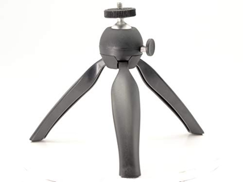 PROtastic® Ministativ med vikbara ben och bollhuvud - kompatibel med GoPro/Xiaomi/SJCAM actionkameror + telefoner + kompakta och DSLR-kameror - perfekt för panoramafoto