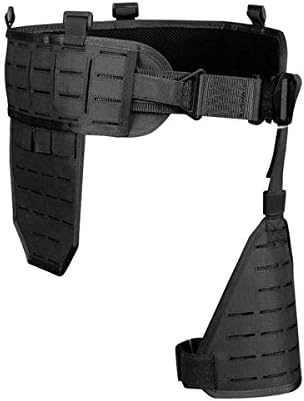 Gexgune Cintura Tattica Molle Cintura da Combattimento Cintura da Combattimento Rimovibile a Vita Larga Cintura Imbottita Bretelle Cintura con Pannello Gambe (4 Colori opzionali)