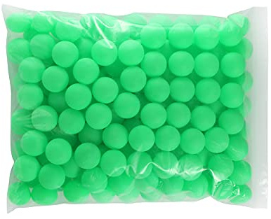 Plain Colour Ping Pong Table Tennis Balls 40mm No Logos Green (Pack Of 25)