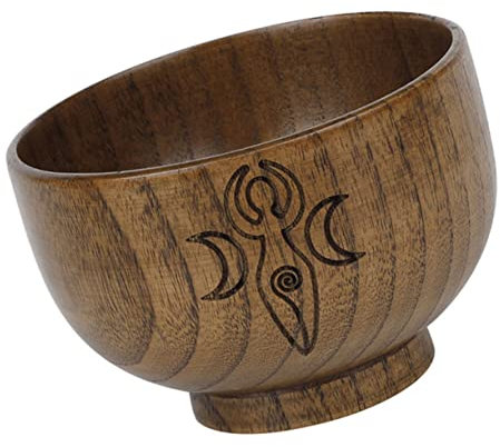 Alipis 1 Pc tazón de ceremonia home decor decoração casa adornos decoración casa plato tapa tazón de fuente Lámina decoración de cuencos para el hogar suministros de sacrificio de madera