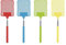 BEPER C206UTI020 Tapette à Mouches télescopique, tapette à Mouches Extensible, Tige en Acier Inoxydable, Extensible jusqu'à 76 cm, Couleurs Assorties, Couleur aléatoire, 1 pièce