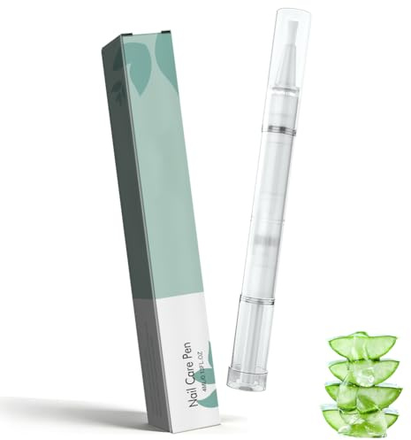 1 lápiz para cuidado de uñas para uñas y pies con aceite de árbol de té, aloe vera y vitamina E, para promover el crecimiento de las uñas