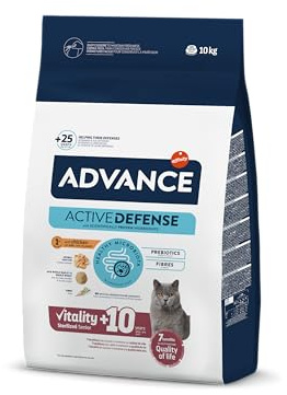 Advance Cat Senior Sterilized - Croquettes pour Chats Senior Stérilisés avec du Poulet - 10kg