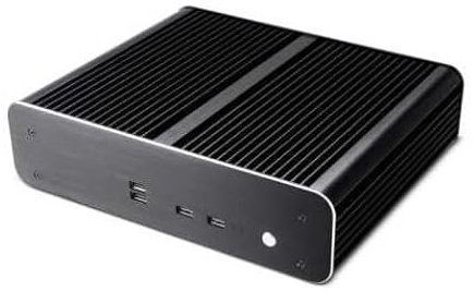 Akasa Euler TX Plus, Fanless Thin Mini-ITX Case, Support 4 x USB 2.0 & 1 x 2.5 SSD/HDD bay & VESA, LGA1700, 3.9L, A-ITX49-M1B
