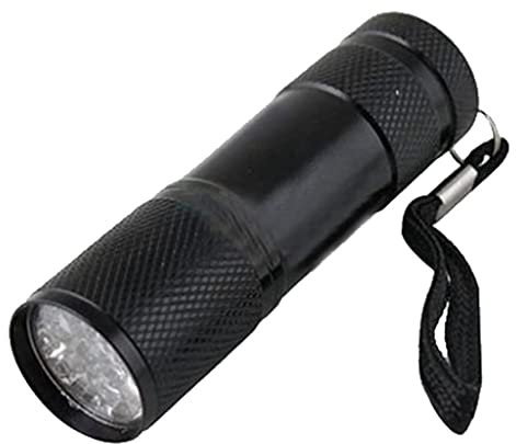 Mini Rilevamento 9 Led Uv Ultra Violet Torcia Blacklight Torcia Lampada