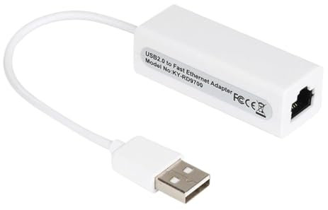 NIWPPKIMX USB 2.0 bärbart nätverkskort till RJ45 10/100 Mbps RJ45 Ethernet-LAN-nätverkskort för bärbar dator med Windows XP 7 8 kontorsdator