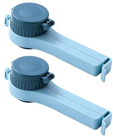 VerschlussClip Für Beutel, 2 Stück Bag Clip For Food Snack, VerschlussClip Mit Ausschütter, Snack Clip Für Snacks, Clip Für Tüten, Bohnen, Hafer, Milchpulver, Kaffeebohnen Verschluss, Snackspender