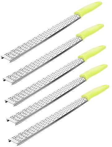 Cabilock Rallador De Queso De Acero Inoxidable De 5 Piezas Rallador De Metal Para Verduras Frutas Limón Jengibre Ajo