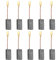 Cepillo de carbono de 10 escobillas universales de carbón 5 x 8 x 15 mm – Carbonos Motor Reemplazables para taladradora, amoladora, sierra, generadores y herramientas eléctricas