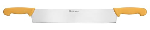 HENDI Couteau à Fromage à Double Poignée avec Lame Rigide en Acier Inoxydable, Manches Ergonomiques en Polypropylène, pour Blocs de Fromages Durs, 655 mm