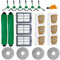 22 Pcs Accessories Kit For iRobot Roomba Plus 505/405 Combo Robot Vacuum, 2 Roller Brush, 4 Mop Pads, 3 Hepa Filters, 6 Side Brush, 6 Vacuum Bags Replacement Parts
