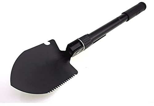 Dilwe Pelle Militaire Pliable Extérieure de Bisques de Camping en Acier en Carbone à Long Terme pour Les Activités de Survie (Armée Verte)