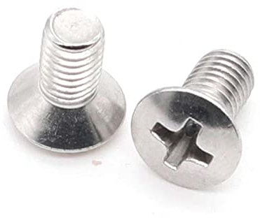 DNVGJUP Lfang-Pernos Hexagonales M3 M4 M5 304 Acero Inoxidable empotrada Cabeza avellanada elevada Medio Tornillo Ovalado, Duradero y Resistente a la corrosión(10mm,50pcs M3)