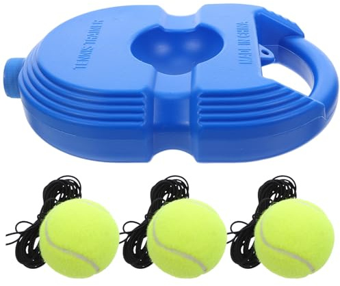 Yardwe 1 Jeu de balles de Tennis pour Enfants – Entraînement au Tennis avec Corde et Base antidérapante – Balles de Rebond d'entraînement – ​​Équipement d' pour débutants