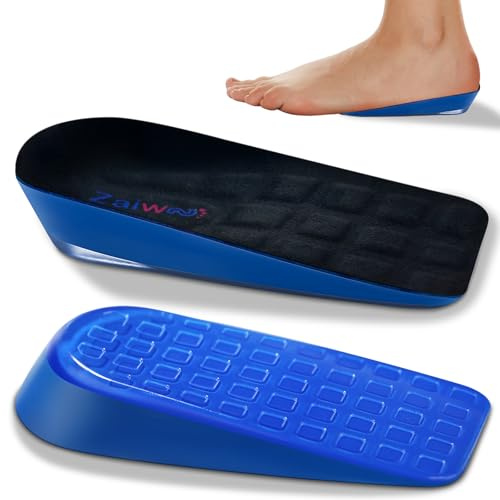 ZAIWOO Heel Pads for Shoes, Shock Absorbing Heel Cushion Inserts, Heel Cups for Heel Pain Relief, All-Day Cushioning & Comfort