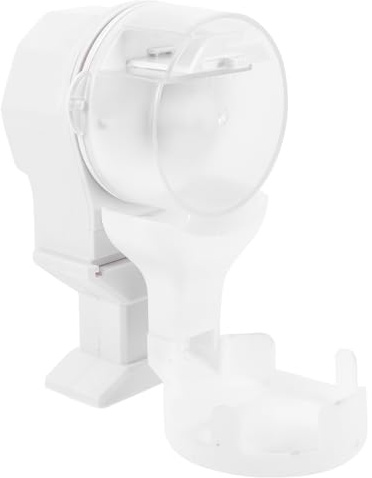 TOYANDONA Distributore Automatico di Cibo per Rettili 100Ml Mangiatoia Portatile in Plastica Bianca Ciotola Stabile per Tartarughe e Draghi Barbuti Accessorio per Alimentazione e