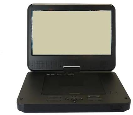 Bärbar DVD-spelare, Vikbar roterande skyddsbar HD Blu-Ray DVD-spelare Mobil multimedia digital-TV med 10-tums skärm