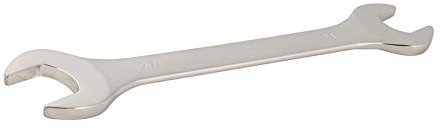 Dapetz ® Double Open End Spanner 24mm x 27mm Open Ended Wrench Spanner in Carbon Steel, Polished Mirror-Chrome Plated for Use Automotive and Industrial