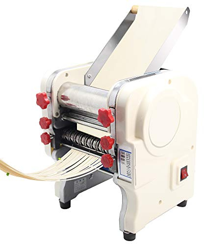 GOLDENWALL Máquina eléctrica multifunción comercial para hacer pasta, prensa de masa, máquina de laminación de fideos, albóndigas chinas, fabricante Wonton Maker 220 V, certificado CE