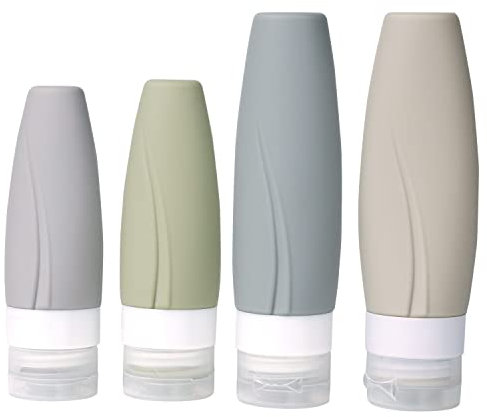 Travel Bottles for Toiletries, Travel Containers for Toiletries, Travel Size Bottles,TSA Approved Leak Proof Refillable Empty Silicone Travel Bottles,Travel Liquid Bottles