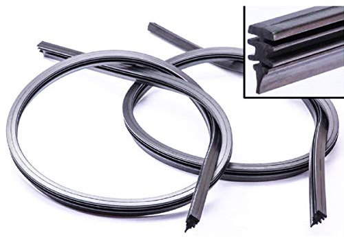 CARALL S02896 Par 2 Piezas de Recambio Goma Plana 28 '' 700mm Reemplazo Universal para Limpiaparabrisas de Hierro Compatible con el limpiaparabrisas Bosch Aerotwin